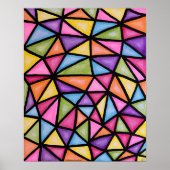 Regenboog Geometrisch - Print (Voorkant)