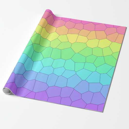 Regenboog Geometrische Inpakpapier (Uitgerold)