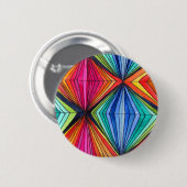 Regenboog Geometrische Optische Kunst Ronde Button 5,7 Cm (Voorkant /achterkant)