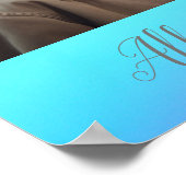 regenboog gepersonaliseerde foto bruiloft welkom poster (Hoek)