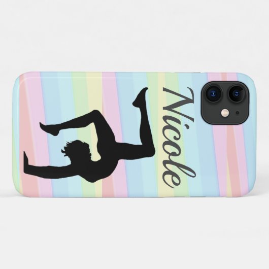 REGENBOOG GEPERSONALISEERDE GYMNASTIEK Case-Mate iPhone CASE (Achterkant (horizontaal))