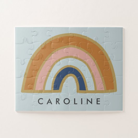  regenboog - Gepersonaliseerde naam Kinder Legpuzzel (Horizontaal)