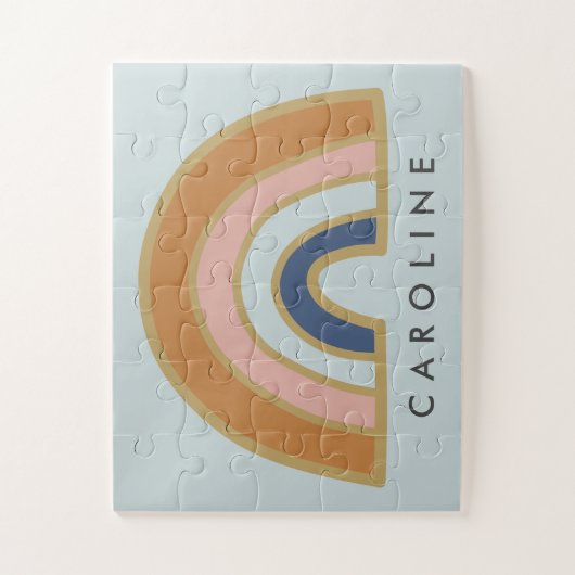 regenboog - Gepersonaliseerde naam Kinder Legpuzzel (Verticaal)