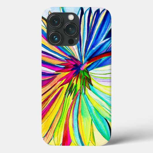 Regenboog gerbera kleurrijke bloem Case-Mate iPhone case (Achterkant)