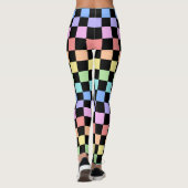 Regenboog geruit patroon leggings (Achterkant)