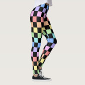 Regenboog geruit patroon leggings (Rechts)