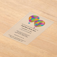 Regenboog geschilderd hete luchtballonnen aangepas