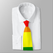 Regenboog Gestreept LGBT 6 kleuren Pride Stropdas (Gebonden)