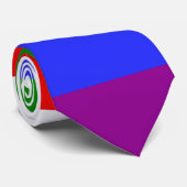 Regenboog Gestreept LGBT 6 kleuren Pride Stropdas (Opgerold)