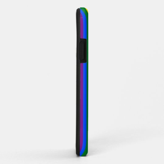 Regenboog Gestreept Met Monogram Case-Mate iPhone Case (Achterkant/rechts)