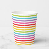 Regenboog Gestreept Party Paper cup Papieren Bekers (Rechts)
