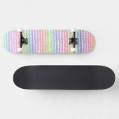 Regenboog gestreept persoonlijk skateboard (Horizontaal)