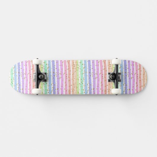 Regenboog gestreept persoonlijk skateboard (Horizontaal)