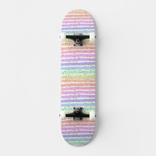 Regenboog gestreept persoonlijk skateboard