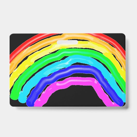 Regenboog getekend badge (Voorzijde)