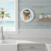 Regenboog getijden kwal: Waterverf Art Grote Klok