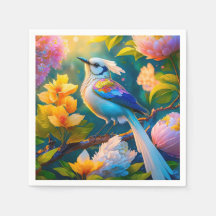 Regenboog Gevleugelde Jay Fantasie Vogel