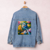 Regenboog gevleugelde Jay Fantasy Bird Denim Jacket (Hangar)