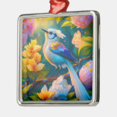 Regenboog gevleugelde Jay Fantasy Bird Metalen Ornament (Links)