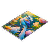 Regenboog gevleugelde Jay Fantasy Bird Notitieboek (Linkerzijde)