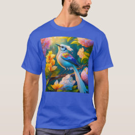 Regenboog gevleugelde Jay Fantasy Bird T-shirt