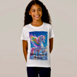 Regenboog Gevleugelde Pronkende Eenhoorn  T-shirt