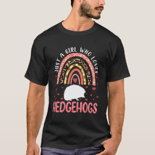 Regenboog gewoon een meisje dat van hedels houdt v t-shirt