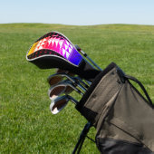 regenboog-gezegende veren golfheadcover (Insitu)