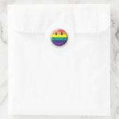Regenboog gezicht stickers (Tas)