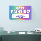 Regenboog Gezichtsbeschildering Banner (Beurs)