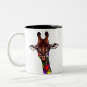 Regenboog Giraffe Mok (Links)