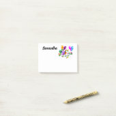 regenboog girly schattig UNICORN Post-it® Notes (Op bureau)