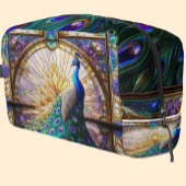 Regenboog Glas in lood Peacock Dopp Kit Toilettasje