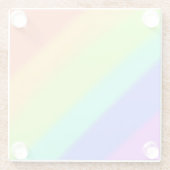 Regenboog Glazen Onderzetter (Achterkant)
