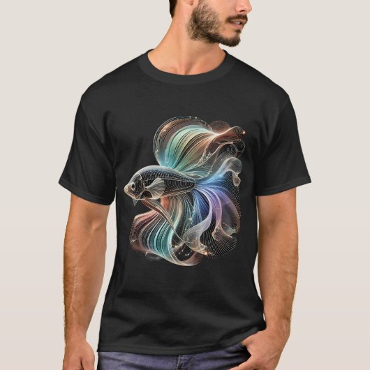 regenboog glazen vis t-shirt (Voorkant)