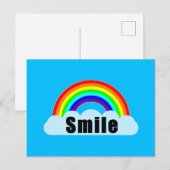 REGENBOOG - Glimlach Briefkaart (Voorkant / Achterkant)