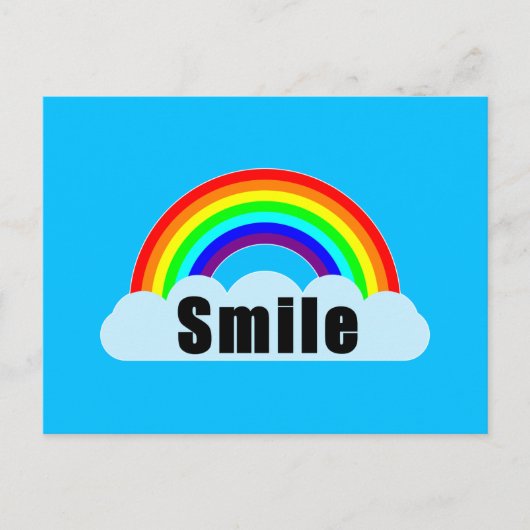 REGENBOOG - Glimlach Briefkaart (Voorkant)