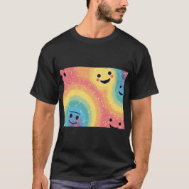 Regenboog glimlach energie t-shirt
