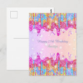 Regenboog glinster-felle kleur glans voor verjaard briefkaart (Voorkant / Achterkant)