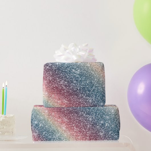 Regenboog Glitter Cadeaupapier (Feestgeschenken)