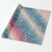 Regenboog Glitter Cadeaupapier (Uitgerold)