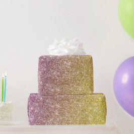 Regenboog Glitter Cadeaupapier