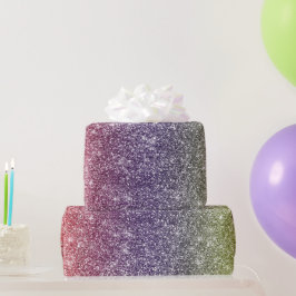 Regenboog Glitter Cadeaupapier