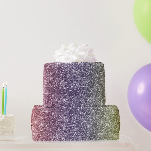 Regenboog Glitter Cadeaupapier (Feestgeschenken)