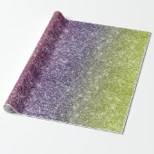 Regenboog Glitter Cadeaupapier (Uitgerold)