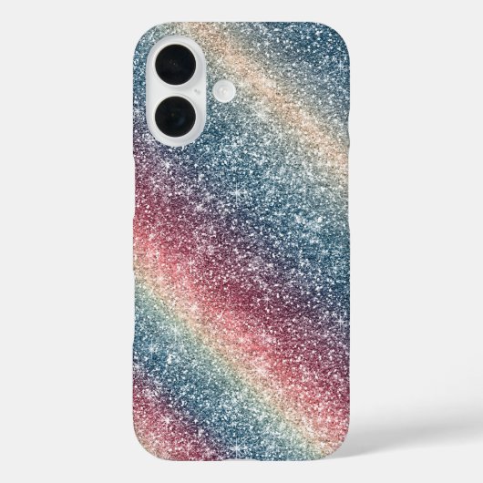 Regenboog Glitter Case-Mate iPhone Case (Achterkant)