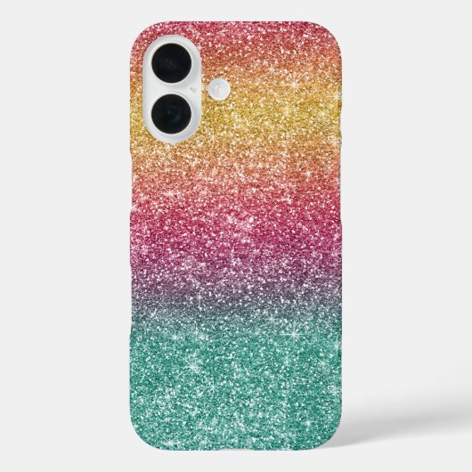 Regenboog Glitter  Case-Mate iPhone Case (Achterkant)