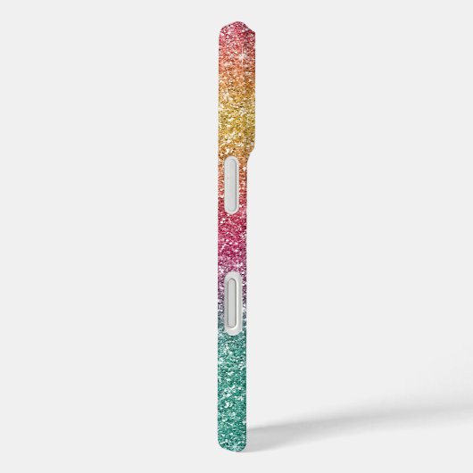 Regenboog Glitter  Case-Mate iPhone Case (Achterkant / Rechts)