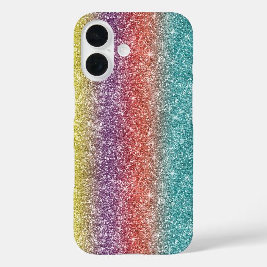 Regenboog Glitter Case-Mate iPhone Case (Achterkant)