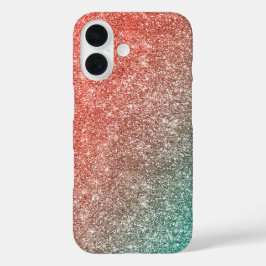 Regenboog Glitter iPhone 16 Hoesje